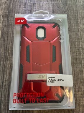 Red Protective Case for Samsung Galaxy Refine & J7 2018